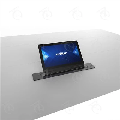 15'' Motorized Retractable Adjustable Tilt Monitor with Electronic Signare Display