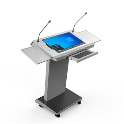 Smart Teaching Podium With Interactive Display