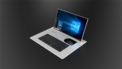Motorized Flip-up Monitor With Wireless Mouse And Keyboard